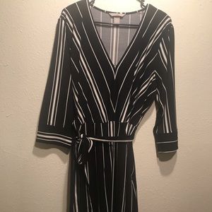 Striped H&M long sleeve dress